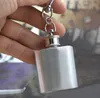 Personalized 1OZ 201 Stainless Steel Mini Pocket Liquor Hip Flask Key Ring Chain FREE SHIPPING