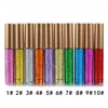 10 cores Glitter eyeliner Para fácil de usar impermeável líquido Eyeliner Beleza Liner Eye Makeup