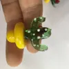 Gekleurde glazen cactus ufo carb cap koepel voor glazen bongen waterleidingen DAB Oliereilingen Thermische P quartz Banger Nails