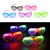 Enfants populaires clignotant LED aveugle obturateur lunettes fête éclairer clignotant Multi Style faveurs de mariage et cadeaux 3967820