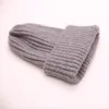 Unisex Fashion Knitted Cap Autumn Winter Men Cotton Warm Hat Skullies Brand Heavy Hair Ball Twist Beanies Solid Color Hip-Hop Wool Hats