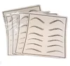 10Pcs Cosmetic Permanent Makeup Eyebrow Tattoo Practice Skin Supply Fake Eyebrow Tattoo Practice Skin for Microblading