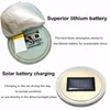 Universal Car Cup Holder Solar powered Bottom Pad LED Solar Light Cover Trim Atmosphere Lamp