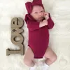 Baby Fly Sleeve Romper Ins Ruffler Jumpsuits 2018 Nya Boutique Barn Klättring Kläder 8 färger C3595