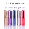 6 ml Mini Aluminium Nachfüllbare Parfüm Flasche Mit Spray Leere Parfüm Zerstäuber Glas Sprayer Flaschen Make-up Zubehör Proben Rohre fläschchen