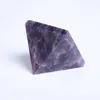 Tropfenverschiffen 6cm Natürliche Traum Amethyst Pyramide Edelstein Pyramide poliert Quarz Kristall Pyramide Heilung für Heimtextilien