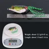 Topwater Wobble Künstliche Gummi-Froschköder 4,5 cm-5g 5cm-8g 5,5 cm-12g Lebenswertiger Frosch-Schlangenkopf-weiche Köder mit Box-Mix-Farben