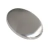 Oval form rostfritt stål tvålmagi som eliminerar lukt luktrengöring kök bar hand kock lukt remover liten storlek2201561