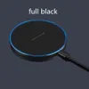 Fast Qi Wireless Charger Pad Power Ultra-tihin con bordo colorato per iPhone X 8plus Samsung S8plus 8 Tutti i dispositivi abilitati Qi con scatola al dettaglio