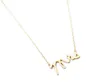 30pcs Goldsilver Tiny Love Mme Letter Collier Mme Simple Dainty Word estampillé Initial Collier Madame Bijoux pour Lames8205253