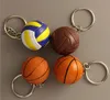 Cheap Football Basketball Baseball Table Tennis PU Keychain Toys, Fashion Sports Item Key Chains Jewelry Gift For Boys And Girls