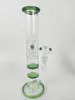 green 26 cm tall 14mm joint size glass bongs glass water pipe oil rig