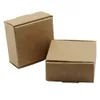 50 Stück 4 x 4 x 2 cm braunes Pappkarton, handgefertigte Seifen-Schmuck-Accessoire-Verpackungsbox, Kraftpapier, Geburtstagsgeschenke, Basteln, Ring-Aufbewahrungs-Verpackungsbox