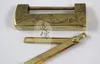 Chinese old style excellent Brass Carved bird padlock lock/key