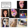 Imagic 12 Colors Flash Tattoo Face Body Paint Paint Paint Art Halloween Party Fant Dress Beauty Makeup Tools5282824