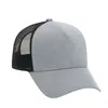 Casquette camionneur en flanelle de coton avec dos en filet ajustable SOLID BLACK