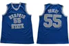 Mens MemphisTigers Tigers Derrick Gül 23 Koleji Basketbol formalar 25 Penny Hardaway 55 Lorenzen Wright Basketbol forması S-XXL
