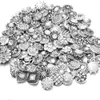 20pcs un sacco di alta qualità mix molti stili di strass fascino del metallo 18mm braccialetto con bottone a pressione per le donne gioielli con bottone a pressione fai da te