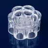 Clear Acrylic Makeup Organizer Lipstick Box Crystal Crystal Display Case 6 Compartments Makeup Tools Stand Rack2675724