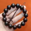 Bracciale con perline di preghiera da 12 mm con venere Braccialetti con legno di sandalo rosso lobulare naturale autentico dell'India Regalo di ornamento di moda di gioielli in legno popolare