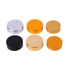 Amber Glass Cosmetic Cream Bottles Round Jars Bottle with White Inner Liners PPfor Face Hand Body Cream 5g to 100g