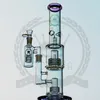 Temizle Cam Bongs Nargile Bubbler Tornado Lifebuoy Taban Siklon Percolator Geri Dönüşüm Cam Su Boruları 39 cm Tütün Yağı DAB Rigs