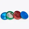 Smoking Accessories Black Silver Colorful Herb grinder 55mm 4 Layer For Smoking Zicn Alloy Cnc Teeth