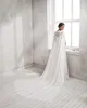 Chic Bridal Capes Custom Made Lace Applicaties Bruiloft Gewaad voor Vrouwen Sweep Train Jassen Bolero Chiffon Wedding Wraps