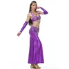 Costume de danse du ventre 2 pièces/Costume soutien-gorge jupe 2018 nouveauté vêtements de danse du ventre ensemble de Costume Oriental