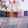 24 pièces boules d'arbre de noël jouet pour bricolage fête de noël mariage 3 CM boule boules suspendus ornement pour la décoration de la maison