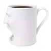 1 pièce visage en céramique Dunk tasse avec porte-biscuit poche café et biscuit tasse tasse à café thé lait tasse fête cadeau créatif