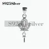 Little Crown Pendant Pearl Mountings 925 Sterling Silver Charms Findings for DIY Jewelry Making 5 Pieces