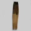 Skin Weft Tape In Human Hair Extensions T6/27 Ombre Color 2.5g Per Piece 40 pieces Human Hair Straight Ombre Skin Weft Hair Extensions