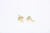 Fashion Flamingo Stud Oreads Les derniers éléments en argent plaqué rose rose en or flamant boucles d'oreilles pour femmes entier324i