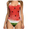 2021 maillot de bain fruits européens et américains très sexy, melon d'eau, coquillage, dame de couleur de peau, bikini fleur ananas maillot de bain une pièce