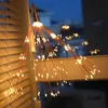 Starburst-Licht, Feuerwerk, LED-Licht, Blumenstraußform, LED-Lichter, solarbetriebene Lichterkette, 120 LEDs