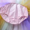 2018 Nouveau Bébé Fille Vêtements Enfants Tulle Paillettes Princesse Barboteuse Robe pour Fille Fête Formelle Mariage Anniversaire Tutu Arc-En-Robes Colorées