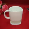 250 ml caneca cerâmica caneca branca biscoit biscoits leite sobremesa xícara de chá de chá lateral bolsos de biscoito para o escritório em casa