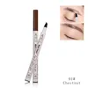 Music Flower Liquid Eyebrow Enhancer Pen 3 Color Fine Sketch Stay All Day Waterproof Eyebrow Pen Makeup Tattoo Natural Eyebrows