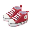 Nowe na płótnie klasyczne sporty sneakers nowonarodzone chłopcy dziewczęta Pierwsze Walkers buty niemowlę małe miękkie butę antypoślizgową 9kkw {kategoria}