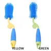 Wholesales!!!Durable Silicone Bottle Brush Baby Milk Bottle Cleaner Long Brush Cleaning Tool