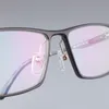 최신 디자인 남자 비즈니스 프레임 처방 안경 56-16-142 고 품질 슈퍼 라이트 항공 MagAlu 합금 사각형 전체 rim262 도매