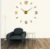 Muhsein Super Große Wanduhr Acryl Metall Spiegel Super Große Personalisierte Digitale Wanduhren Uhren Kostenloser Versand