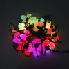 50nodes DC12V addressable D24 C9 RGB LED Pixel light UCS1903 led string Christmas fairy lights;all GREEN wire;waterproof IP68