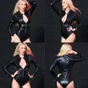 Diğer Külot Seksi Lady Kadınlar PU Deri Leotard Lingerie Bandage Romper Jumbersuit Giysileri #T78