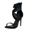 Kolnoo X-Straps Cross Design Handikraftiga Kvinnor Ladies High Heel Sandaler Foot-Chair Party Prom Summer Office Lady Fashion Shoes A114