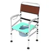 Aluminum Alloy Elders Patient Commode Chair Potty Chair Folding Anti-slip Toilet Bathroom Chair Elderly non-slip folding