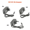 12V Adaptör 1A 2A 5A 10A 125A Güç Kaynağı Dönüştürücü Şarj Cihazı AC 100240V - DC 12V Transformatörler US UK AU AU Fiş LED Işıklar S6494115