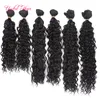 220 g Freetress Deep Wave Bundles Brasiliano Kinky Capelli ricci Weaves Cuci nelle estensioni dei capelli Estensioni bionde Borgogna Bundles Color Weave Bundles