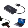 Alta velocidade 4 Porta USB 2.0 Splitter Expansion Mini Hub para computador portátil PC Windows Portable Hub DHL FedEx EMS Navio Livre